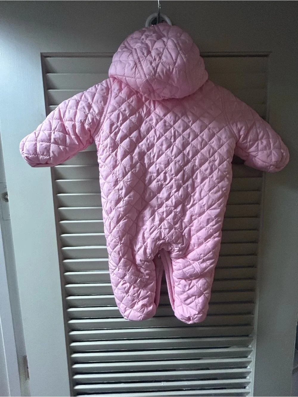 Ralph Lauren Quilted Pink Hooded Baby Bunting Snowsuit 3m